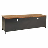 Multipurpose Chest of Drawers Alexandra House Living Brown Grey Wood Metal Glass 41 x 50 x 161 cm-3