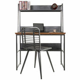 Desk Alexandra House Living Brown Wood Metal 47 x 141 x 103 cm-3