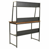 Desk Alexandra House Living Brown Wood Metal 47 x 141 x 103 cm-2