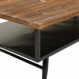 Centre Table Alexandra House Living Brown Grey Metal Mango wood 65 x 44 x 125 cm-1