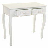 Hall Table with Drawers Alexandra House Living White Cream Metal Pine MDF Wood 40 x 76 x 135 cm-4