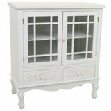 Sideboard Alexandra House Living White Cream Metal Pine 37 x 84 x 75 cm-0