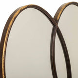 Wall mirror Alexandra House Living Golden Glass Iron 3 x 60 x 103 cm-2