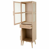 Cupboard Alexandra House Living Natural MDF Wood 173 x 40 x 46 cm-6