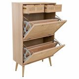 Shoe cupboard Alexandra House Living Natural Grille 120 x 32 x 70 cm-3