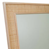 Wall mirror Alexandra House Living Natural MDF Wood 100 x 2 x 70 cm-3