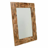 Wall mirror Alexandra House Living Natural 84 x 2 x 62 cm Rectangular-5