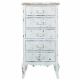 Chest of drawers Alexandra House Living White Fir wood MDF Wood 40 x 98 x 50 cm-6