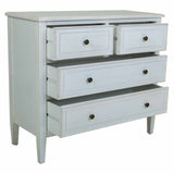 Chest of drawers Alexandra House Living White Fir wood MDF Wood 36 x 75 x 85 cm-2