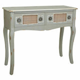 Hall Table with Drawers Alexandra House Living Grey Rattan Fir wood MDF Wood 33 x 77 x 90 cm-0