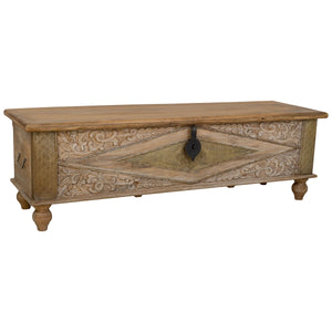 Chest Alexandra House Living Brass Mango wood 45 x 46 x 150 cm-0