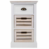 Chest of drawers Alexandra House Living White Brown Paolownia wood MDF Wood 30 x 68 x 40 cm-8