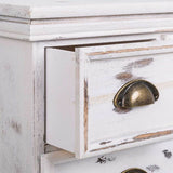 Chest of drawers Alexandra House Living White Paolownia wood 30 x 70 x 70 cm-3