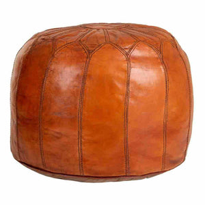 Pouffe Alexandra House Living Leather 48 x 35 x 48 cm-0