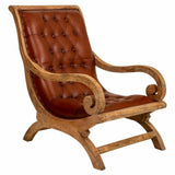 Armchair Alexandra House Living Brown Natural 98 x 94 x 65 cm-0