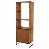 Shelves Alexandra House Living Natural Iron Acacia 40 x 180 x 60 cm-5