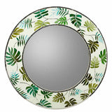 Wall mirror Alexandra House Living Green Glass Mirror 80 x 2 x 80 cm-3