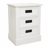 Nightstand Alexandra House Living White 35 x 60 x 45 cm-0