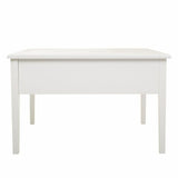 Centre Table Alexandra House Living White Pinewood MDF Wood 80 x 50 x 80 cm-4