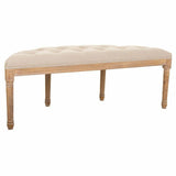 Bench Alexandra House Living Cream Rubber wood 45 x 48 x 125 cm-3