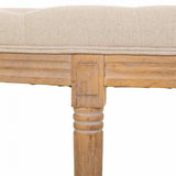 Bench Alexandra House Living Cream Rubber wood 45 x 48 x 125 cm-2