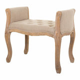 Bench Alexandra House Living Cream Rubber wood 48 x 60 x 71 cm-4