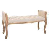 Bench Alexandra House Living Cream Rubber wood 48 x 60 x 113 cm-0