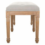 Bench Alexandra House Living Cream Rubber wood 41 x 48 x 122 cm-4