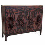 Sideboard Alexandra House Living Red Fir wood MDF Wood 36 x 106 x 136 cm-0