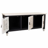 Occasional Furniture Alexandra House Living White Black Fir wood MDF Wood 40 x 46 x 105 cm-4