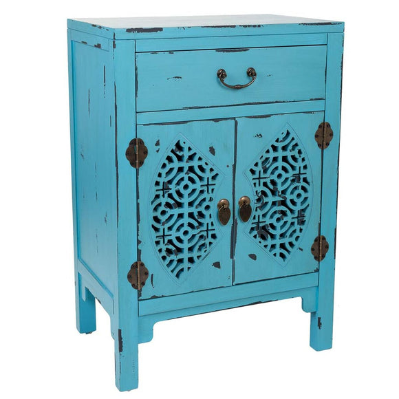 Hall Alexandra House Living Blue Fir wood MDF Wood 32 x 75 x 48 cm-0