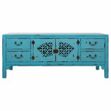 Multipurpose Chest of Drawers Alexandra House Living Blue Fir wood MDF Wood 40 x 50 x 120 cm-3