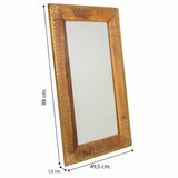 Wall mirror Alexandra House Living Brown 1 x 88 x 49 cm Rectangular-1