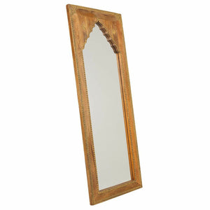 Wall mirror Alexandra House Living Brown Brass Mango wood MDF Wood 2 x 121 x 45 cm-0