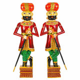 Decorative Figure Alexandra House Living Mango wood Ethnic 20 x 90 x 31 cm 2 Pieces-6