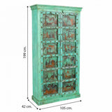 Cupboard Alexandra House Living Mango wood 42 x 199 x 105 cm-2