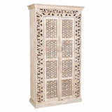 Cupboard Alexandra House Living Mango wood 40 x 188 x 102 cm-0