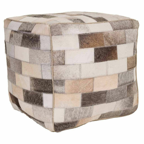 Pouffe Alexandra House Living Leather 44 x 44 x 44 cm-0