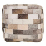 Pouffe Alexandra House Living Leather 44 x 44 x 44 cm-4