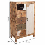 Chest of drawers Alexandra House Living Mango wood 40 x 122 x 79 cm-1