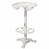 Stool Alexandra House Living White Iron 34 x 80 x 44 cm-6