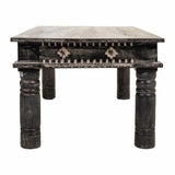 Side table Alexandra House Living Black Mango wood 61 x 46 x 119 cm-6