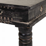 Side table Alexandra House Living Black Mango wood 61 x 46 x 119 cm-4