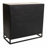 Console Alexandra House Living Black Wood Iron 40 x 82 x 89 cm-6