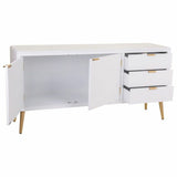 Sideboard Alexandra House Living White Golden MDF Wood 42 x 71 x 145 cm-6