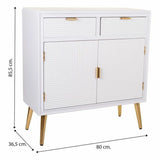 Hall Alexandra House Living Golden MDF Wood 36 x 85 x 80 cm-1