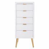 Chest of drawers Alexandra House Living Golden MDF Wood 36 x 100 x 42 cm-7