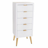 Chest of drawers Alexandra House Living Golden MDF Wood 36 x 100 x 42 cm-0