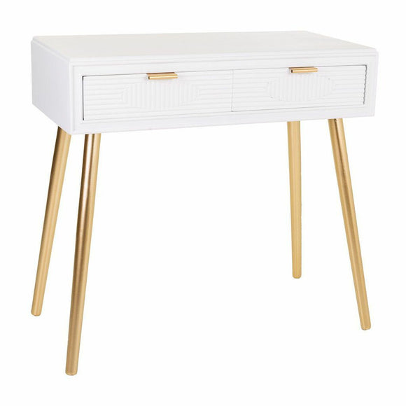 Hall Table with Drawers Alexandra House Living Golden MDF Wood 41 x 78 x 82 cm-0