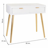 Hall Table with Drawers Alexandra House Living Golden MDF Wood 41 x 78 x 82 cm-1